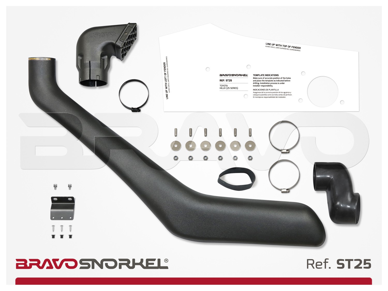 BRAVO SNORKEL TOYOTA HILUX 25 SERIES VIGO (2005 2016)