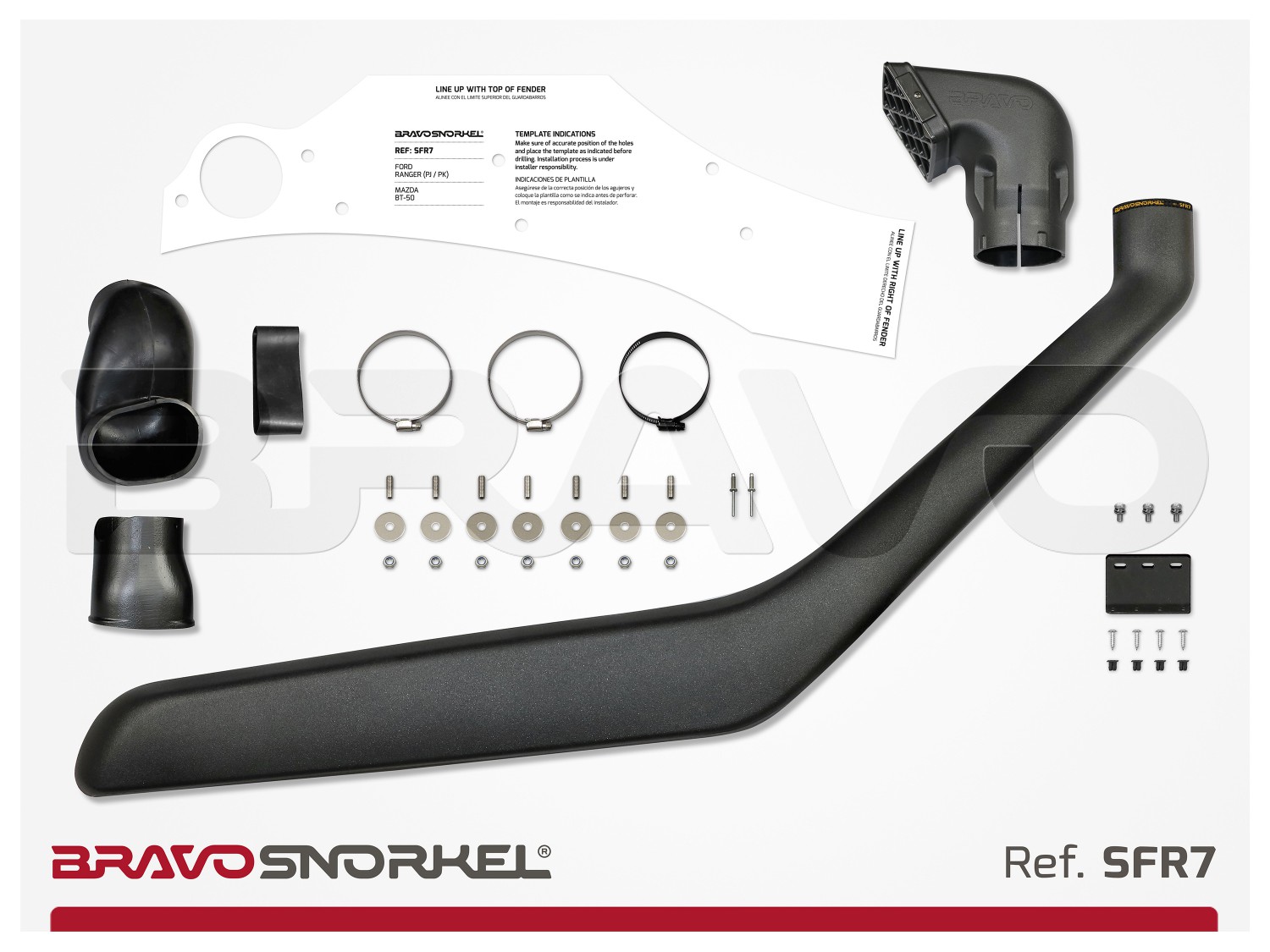 BRAVO SNORKEL FORD RANGER PJ / PK (2007 2011)