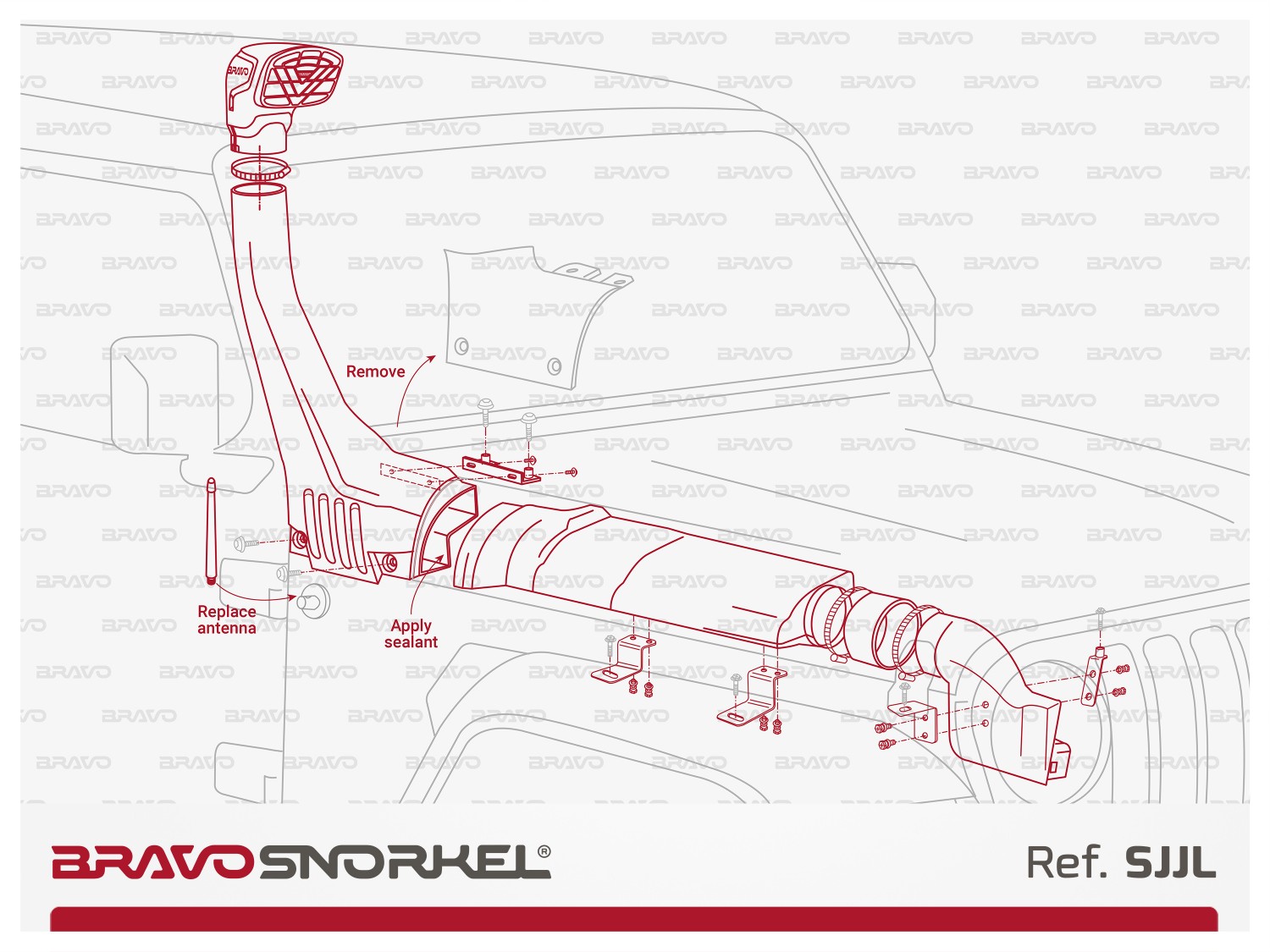 BRAVO SNORKEL JEEP WRANGLER JL / JT (2017 )